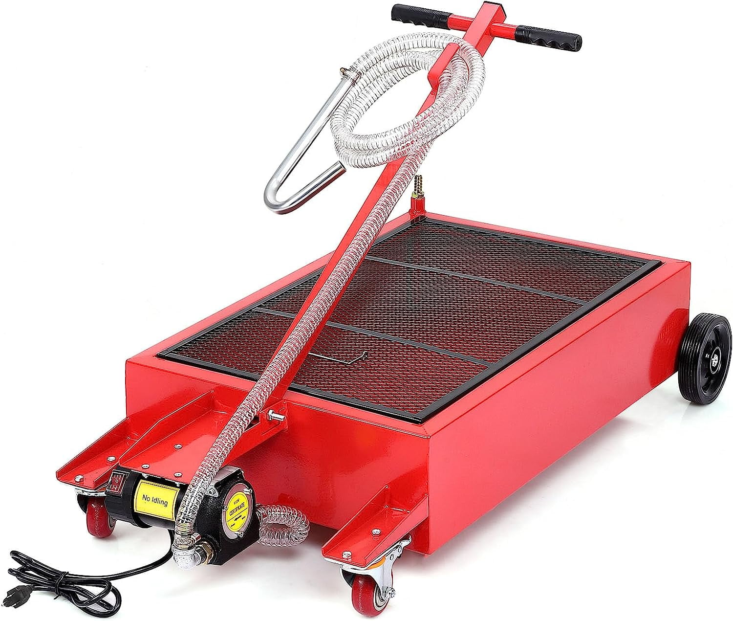 WhizMax 20 Gallon Electric Oil Drain Pan with 110V Pump & 8 Ft Hose