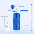 thumbnail image 2 of Airbrush Kit Machine, Rechargeable Handheld Airbrush, Professional Cordless for Nail Art, Makeup, (Blue), 2 of 5
