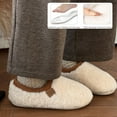 thumbnail image 4 of CHICVOMEY Women's Slippers with Memory Foam - Faux Fur Cozy House Slippers for Women Plush Fleece Lined Indoor Closed Back Bedroom Slippers, 4 of 8