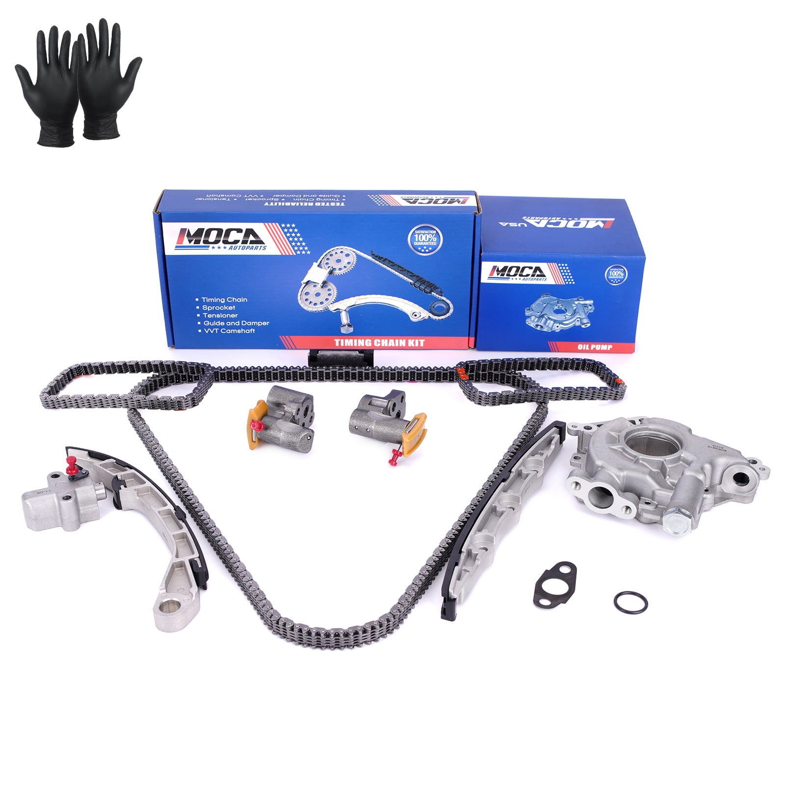 A-Premium 12PCS Engine Timing Chain Kit W/Sprocket & Tensioner