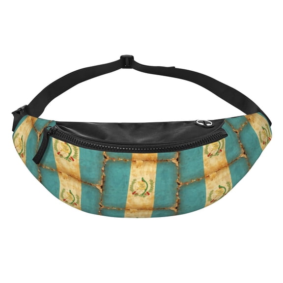 Women Men Guatemala Flag Proud Guatemalan Vintage Crossbody Fanny Waist Bag Pack Belt Bag for Travel Hiking