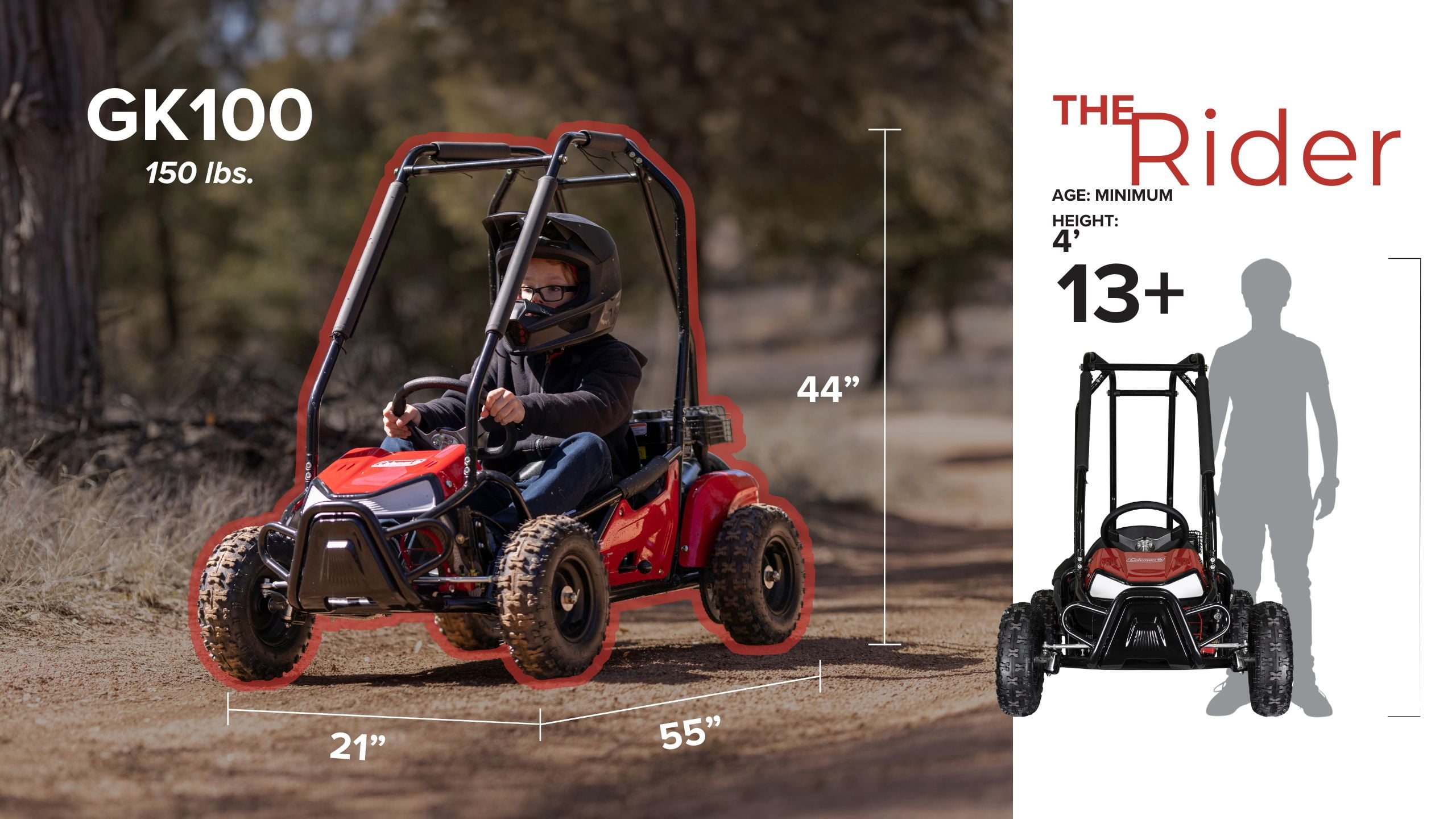 Coleman Powersports GK100 98cc One Seater Gas Kenya Ubuy