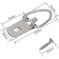 thumbnail image 3 of 100 Pack Heavy Duty D-Ring Picture Hangers with Screws for Hanging Clock Paintings Artwork Picture Frame Hook Photo Mirrors - Pro Quality Single Hole D-Rings, 3 of 6