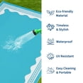 thumbnail image 2 of 9x12 Ft Outdoor Rug Waterproof, Portable Reversible Plastic Straw Patio Rug, Easy Clean & Quick Dry Camping Carpet for Backyard Picnic Beach, Blue, 2 of 8