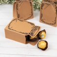 thumbnail image 2 of Efavormart 25 Pack Natural Mini Mason Jar Shaped Paper Gift Boxes With Jute Rope Ties, Party Favor Candy Boxes - 5"x3", 2 of 11