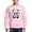 Pink, variant on - Batty Bear Pink - Crew Neck Sweatshirt