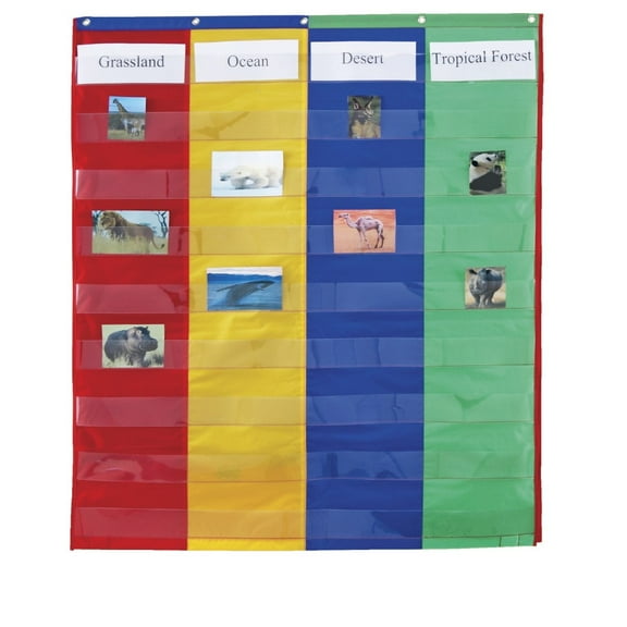 Learning Resources 2 And 4 Column Double Sided Pocket Chart
