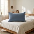 thumbnail image 2 of Unique Bargains Smooth and Cool Envelope-style Closure Durable Bedding Pillowcases Blue, 2 of 5