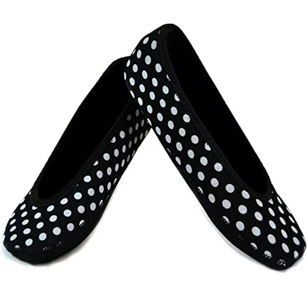 polka dot ballerina flats