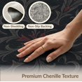 thumbnail image 6 of ODIKA 8'x10' Washable Area Rug Non-Shedding, Easy Care, Red Dark Charcoal Ornate Scrollwork Intricate Floral Motif with Elegant Borders for King Size Bedroom Under Bed, Master Suite, 6 of 7