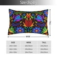 thumbnail image 4 of Kll Colorful Floral Pillow Covers Envelope Closure,Super Soft And Cozy Fuzzy Fleece Pillow Case Cover 14"X20", 4 of 8