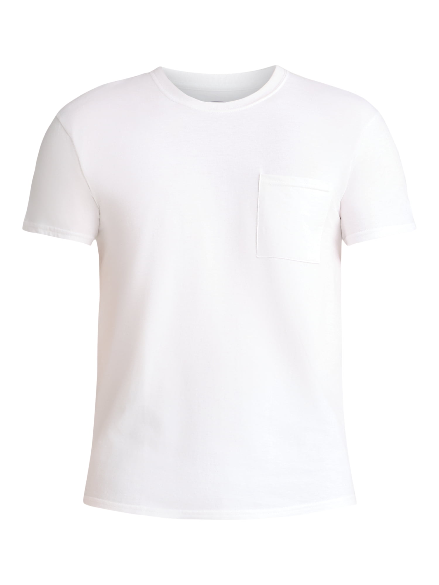 Athletic Works Men's and Big Men's Cotton Pocket Tee, Sizes XS-5XL and Tall Sizes