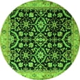 thumbnail image 1 of Ahgly Company Indoor Round Persian Green Traditional Area Rugs, 4' Round, 1 of 1