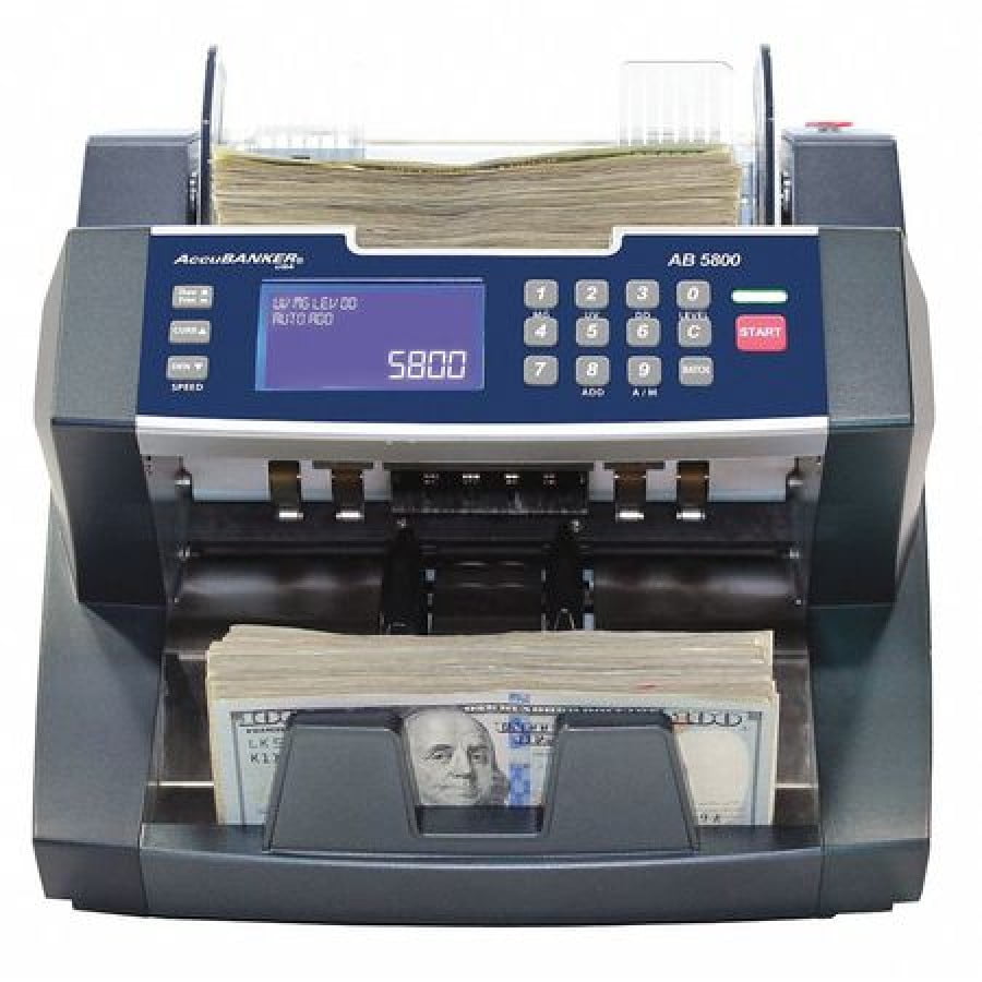 ACCUBANKER AB5800 Bill Counter,300 Bills Capacity
