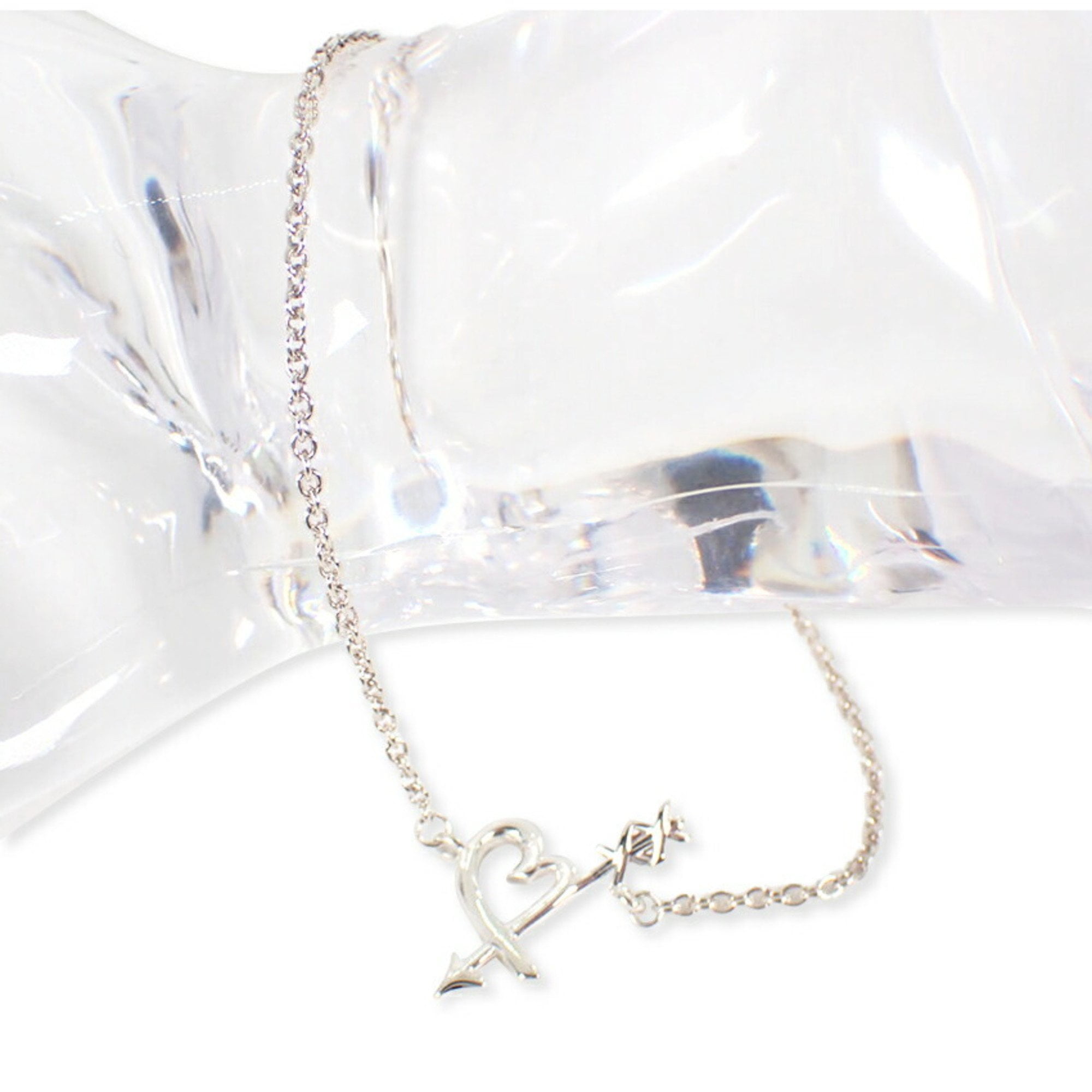 TIFFANY & CO. Pre-Owned TIFFANY Tiffany 925 Loving Heart & Arrow Bracelet (Good)