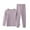Purple, variant on Esaierr Toddler 2PCS Kids Toddler Thermal Underwear Outfits Set Autumn Winter Velvet Tops Long Johns Sets Toddler Base Layer for Boys Girls 5-12T