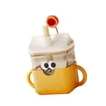 thumbnail image 3 of Vaso de entrenamiento para bebés de grado alimenticio, fácil de agarrar, vaso para beber agua con dibujos animados Amarillo, 3 of 9