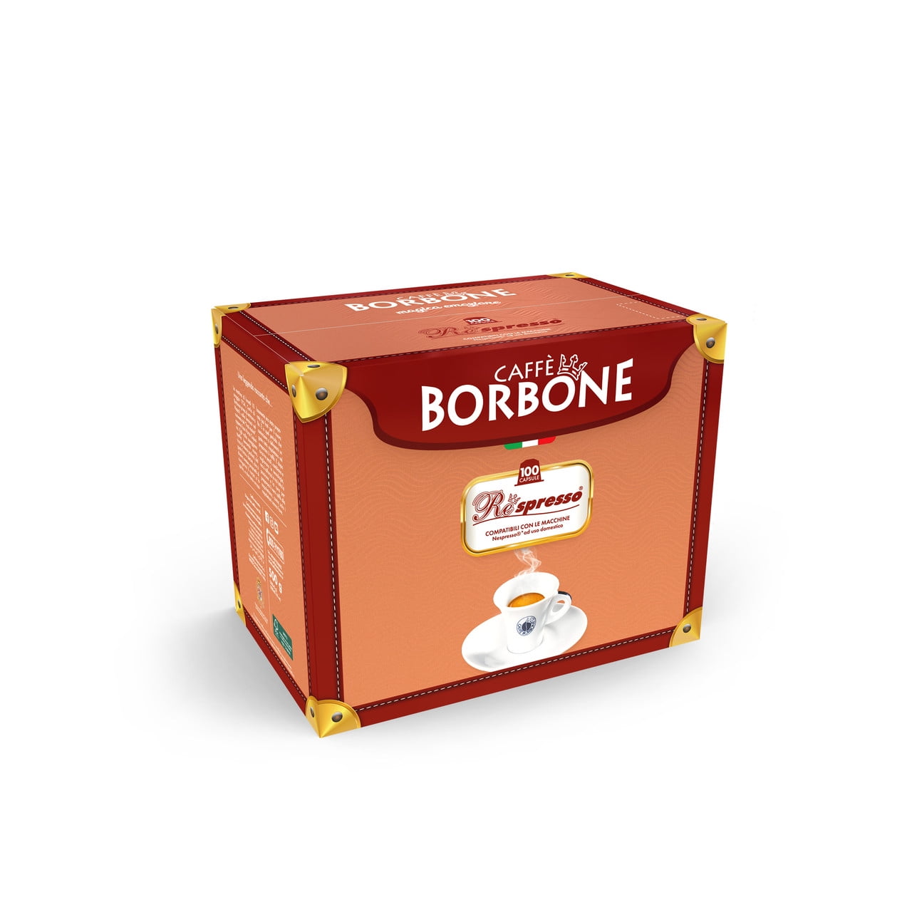Caffè Borbone Miscela DEK Blend Decaffeinated Espresso Pods, Medium Roast, Decaf Espresso, Compatible with Nespresso Original Machines, 100 Count
