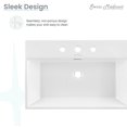 thumbnail image 6 of Claire 24" Rectangle Wall-Mount Bathroom Sink with 8" Widespread Holes, 6 of 12