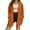 Orange, variant on Erwazi Women's Cable Knit Long Sleeve Open Front Cardigan V-Neck Lightweight Sweater with Pockets