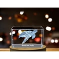 thumbnail image 3 of Green Sea Turtle Crystal Engraving - Beautifully Carved Marine Life Decorative Piece, 3 of 4