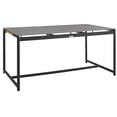 thumbnail image 1 of Crown Table à Manger d'Extérieur en Aluminium Noir et Teck, 1 of 7