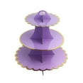 thumbnail image 2 of Dream Lifestyle Large 3-Tier Cupcake Stand,Paper Flower Lace Edge Dessert Stand Tray,for Wedding Birthday Baby Shower Tea Valentines Spring Easter Party Food Display Supplies/13.7 '', 2 of 8