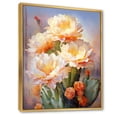 thumbnail image 2 of Designart "Pink Green Cactus love expression IV" Floral & Botanical Floater Framed Canvas Art Print, 2 of 7