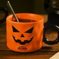 thumbnail image 4 of Hvmvliv Mug Set 6in Halloween Mug with Spoon Ceramic Coffee Cup Drinkware Home Cute Mugs Hot Drinks Cups Halloween Decorations Gift Boxed Suitable for Halloween Decoration Multicolor, 4 of 6
