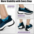 thumbnail image 5 of CHICVOMEY Orthopedic Shoes for Women's Arch Support Sneakers Breathable Orthopedic Shoes with Massage Insole Slip-Resistant Casual Walking Shoes, 5 of 8