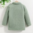 thumbnail image 6 of Zshosam Girls' Outerwear Jackets Sherpa Fleece Coat Lightweight Winter Jacket(Green,3-4 Years), 6 of 6