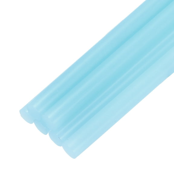 Uxcell Mini Hot Glue Sticks for Glue Gun 4-inch x 0.28-inch Luminous Blue 6pcs