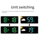 thumbnail image 2 of Reloj de Pared LED Inteligente con Pantalla Grande, Silenciador, Temperatura y Humedad, Reloj Meteorológico, Alarma Digital Multifuncional., 2 of 7