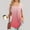 Pink, variant on Aloohaidyvio Tops Plus Size Womens Fashion Printed Casual V-Neck Short Sleeve Loose T-Shirt Blouse Tops