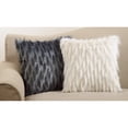 thumbnail image 2 of SARO 3538.BK18S Poly Filled Accent Pillow with Faux Fur Design  Black, 2 of 5