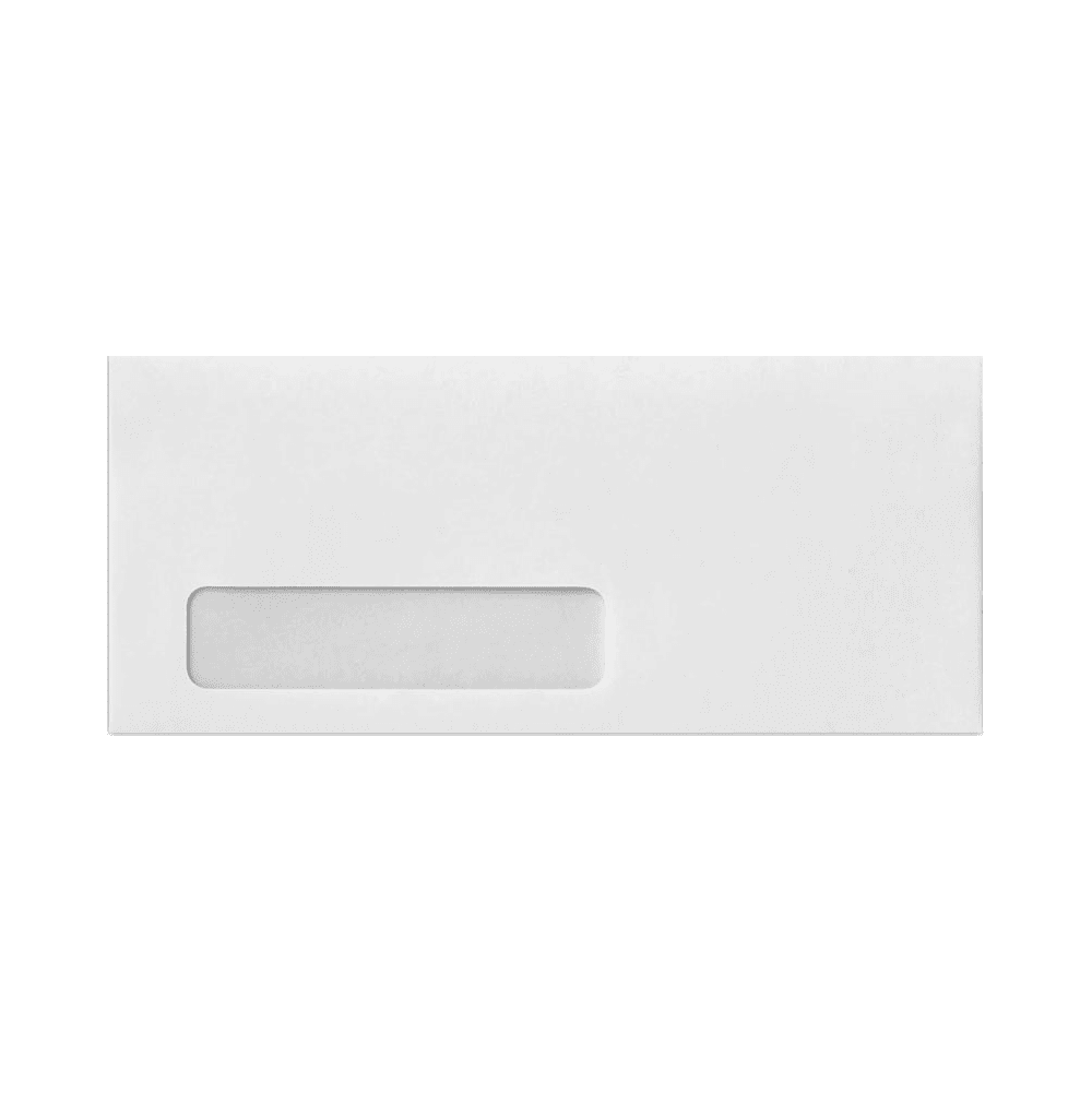 LUXPaper #10 Window Envelopes, 4 1/8 x 9 1/2, White, 500/Pack