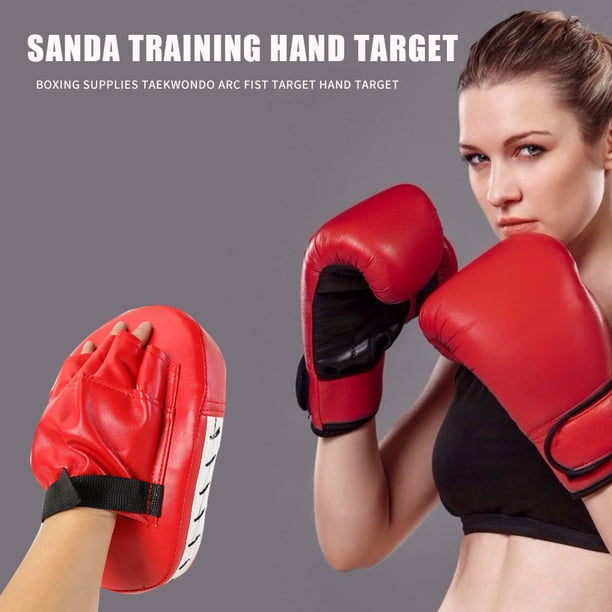 Objetivo De Mano De Boxeo Arco Kickboxing Muay Thai Hand Target Karate Training Focus Kick Punch Pad Shield