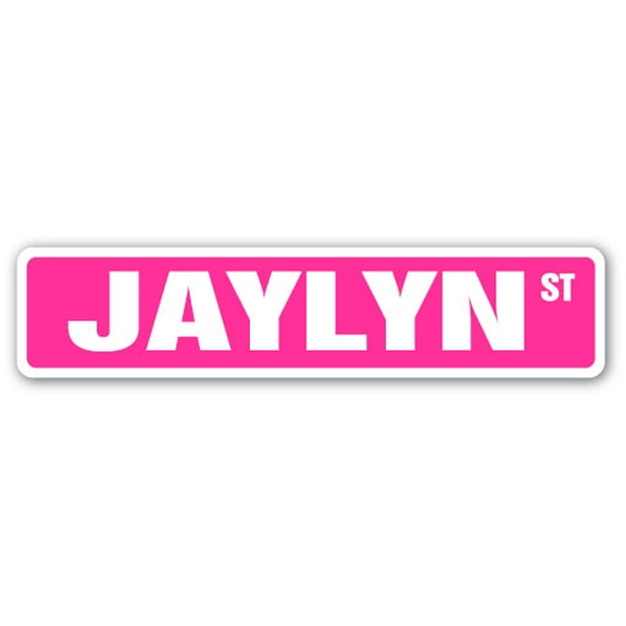 JAYLYN Street Sign Childrens Name Room Sign | Indoor/Outdoor | Â 24" Wide