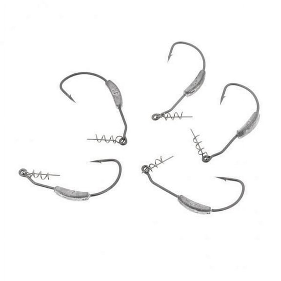 Miulika 4x High-carbon Steel Weighted Swimbait Spring Fishing Hook with 2g