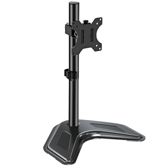HOMOUNT Single Monitor Stands Fits 13'' to 32'' Screen, Freestanding Monitor Mount for Desk, VESA 75x75 100x100, up to 17.6lbs
