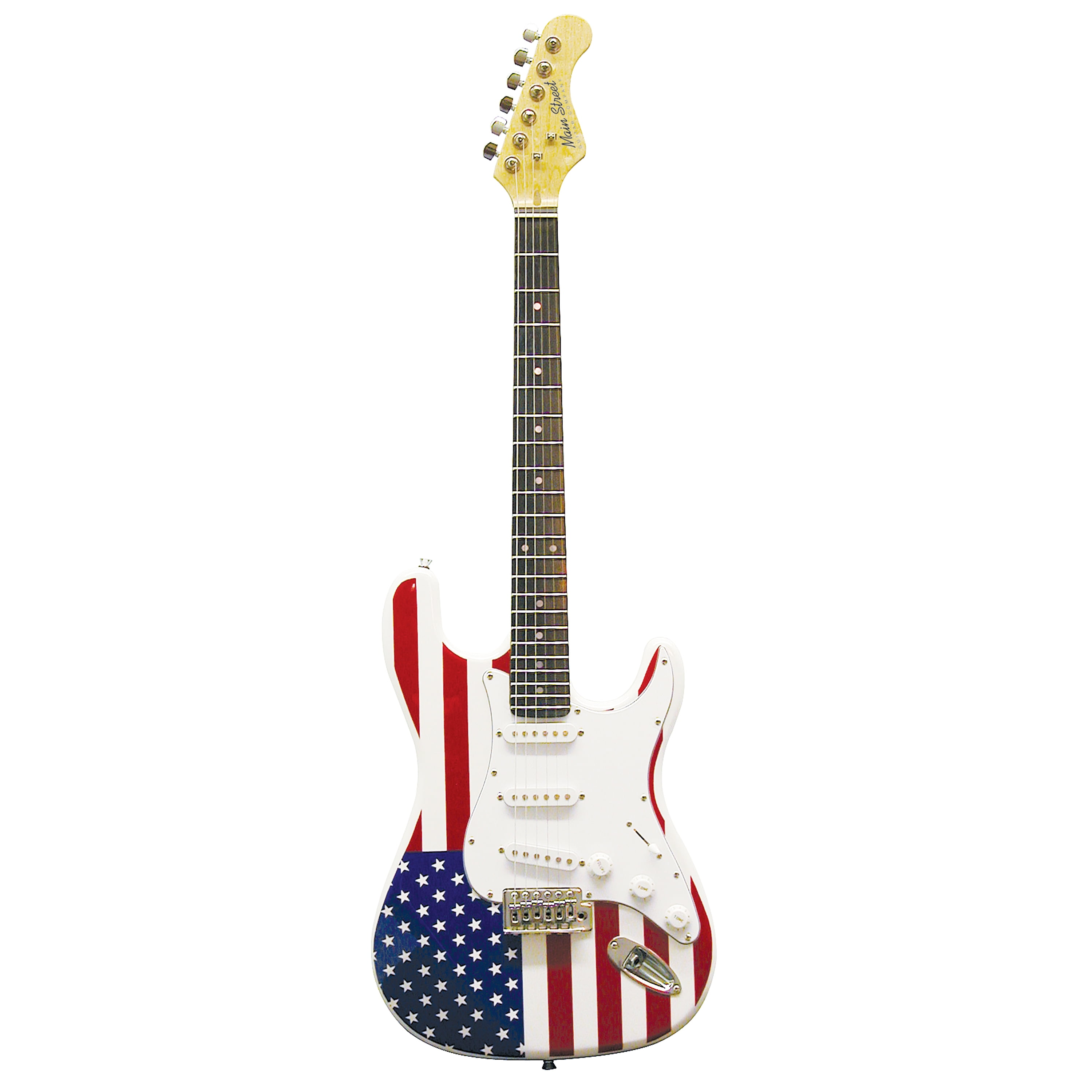 Main Street MEDCAF Double CutAway Electric Guitar With American Flag