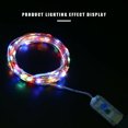 thumbnail image 4 of Justharion Lampe de Jardin USB LED Étanche Télécommande Minuterie 5m 50LEDs Bleu Coloré 10m 1Set, 4 of 6