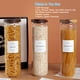 thumbnail image 2 of Juego de frascos de vidrio para despensa con tapa de acacia de 50 oz, 2 of 7