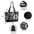 thumbnail image 2 of FORMRS Canvas Laptop Tote Bag for Women with 15.6" Computer Compartments Shoulder Handbag, Dark Floral, 2 of 7