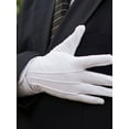LisenraIn Men's White Tuxedo Gloves Formal Uniform Guard Butler Gloves