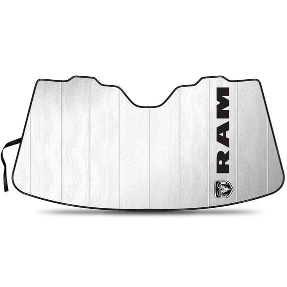RAM Universal Fit Enforced Stand-Up Auto Windshield Sun Shade at Jumbo Size 59"x 30"