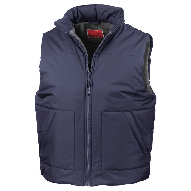 Result Veste Sans Manches Doublée en Molleton, Hydrofuge et Coupe-Vent