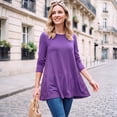thumbnail image 4 of Womens Lace Tops Dressy Casual Long Sleeve Shirts Flowy Tunic Top Wrinkle Free Blouses for Leggings, 4 of 9