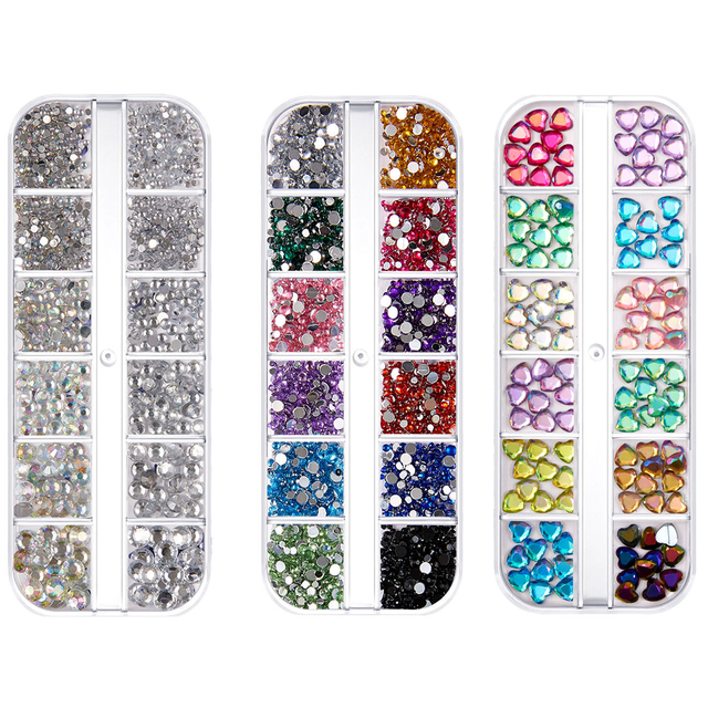 Piedras preciosas para uñas, diamantes de imitación para uñas Diamantes de imitación coloridos para uñas Namotu CPB-US-CJZ357-3