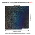 thumbnail image 2 of ZOUSSIQI Double-Sided Build Plate, PEY Smooth Color Round + PEI Spray Texture Spring Steel 257x257mm Without Soft Magnetic Base, Printing Hot Bed Platform for X1/X1C/X1E/P1P/P1S 3D CA919-29346, 2 of 9